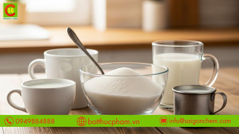 Đường lactose tạo vị ngọt tự nhi&ecirc;n cho sữa