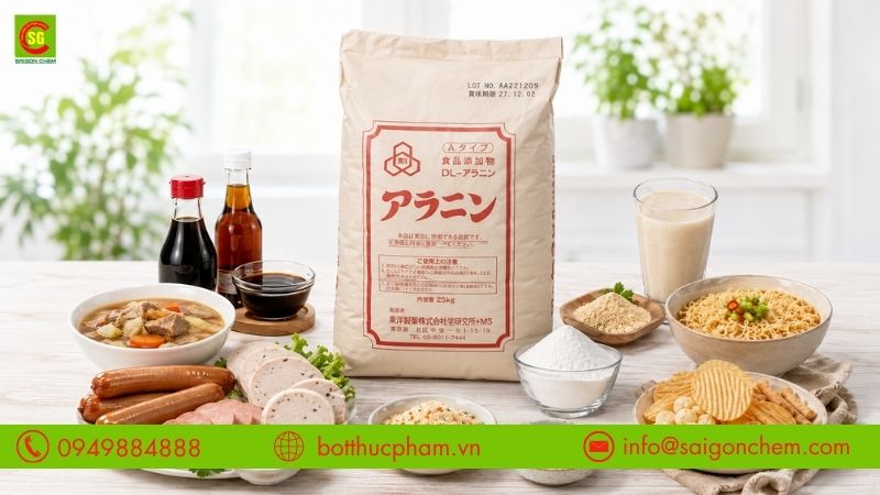 Ứng dụng DL-Alanine trong thực phẩm
