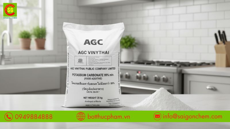 CÔNG DỤNG POTASSIUM CARBONATE TRONG SẢN XUẤT THỰC PHẨM