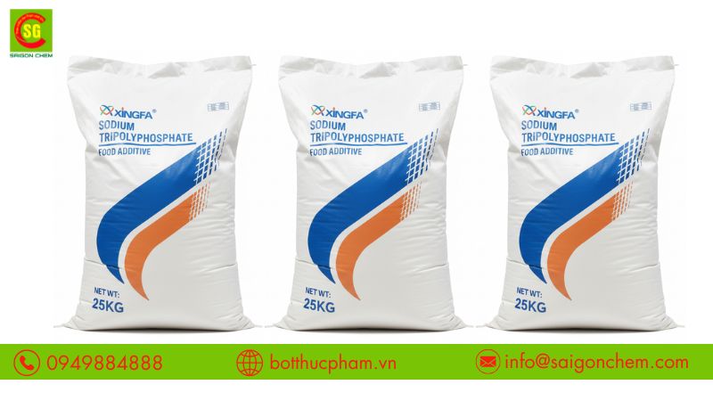 Sodium Tripolyphosphate dạng bột trắng tinh khiết dễ tan
