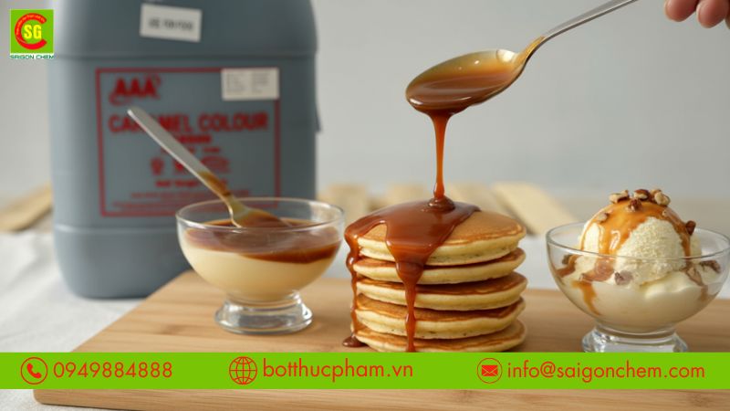 C&aacute;c loại m&agrave;u caramel từ I đến IV theo ứng dụng sản xuất