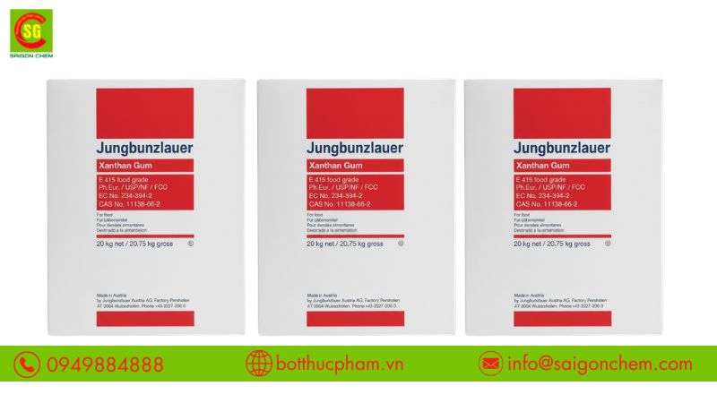 Bột xanthan gum 1kg dễ h&ograve;a tan v&agrave; tạo độ nhớt nhanh