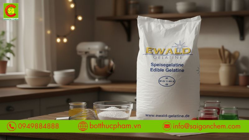 GELATIN BÁN Ở ĐÂU? ỨNG DỤNG TẠO THẠCH, LÀM BÁNH HIỆU QUẢ