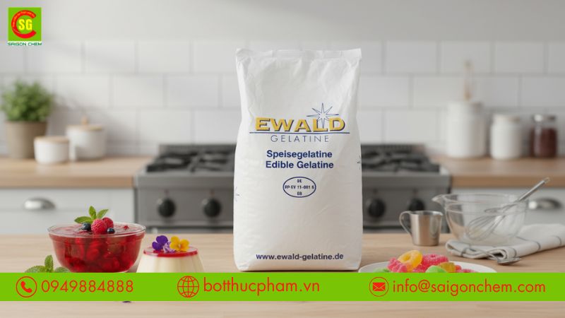 Giấy tờ kiểm định (COA) l&agrave; minh chứng cho chất lượng Gelatin.