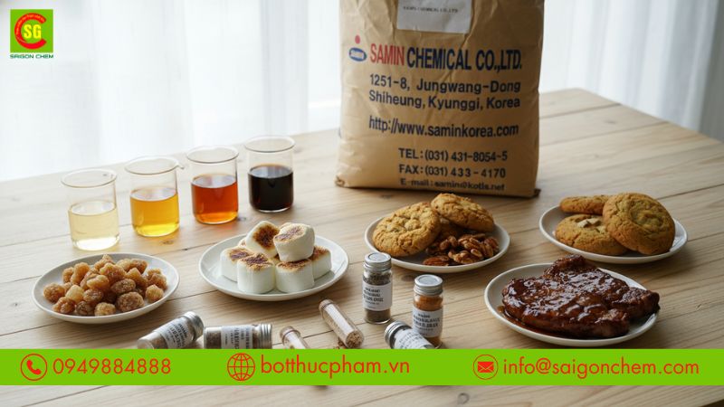 Ứng dụng D-xylose trong tạo m&agrave;u v&agrave; hương cho thực phẩm