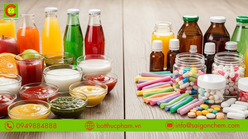 Đường sucralose kh&ocirc;ng thể thiếu trong c&aacute;c thực phẩm kh&ocirc;ng calo.