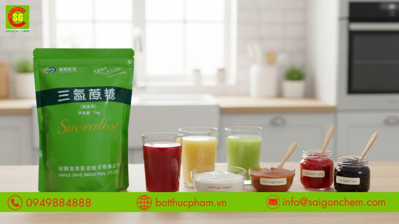 CHẤT TẠO NGỌT SUCRALOSE LÀ GÌ VÀ CÓ AN TOÀN KHÔNG?