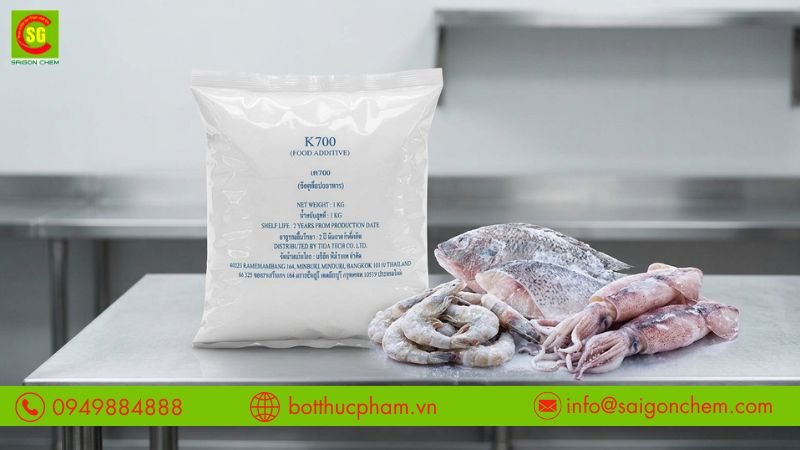 K700 gi&uacute;p thủy hải sản hạn chế mất nước