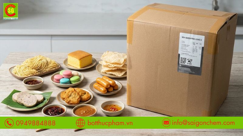 Bột lòng trắng trứng gà được ứng dụng trong bánh, mì sợi và thịt chế biến