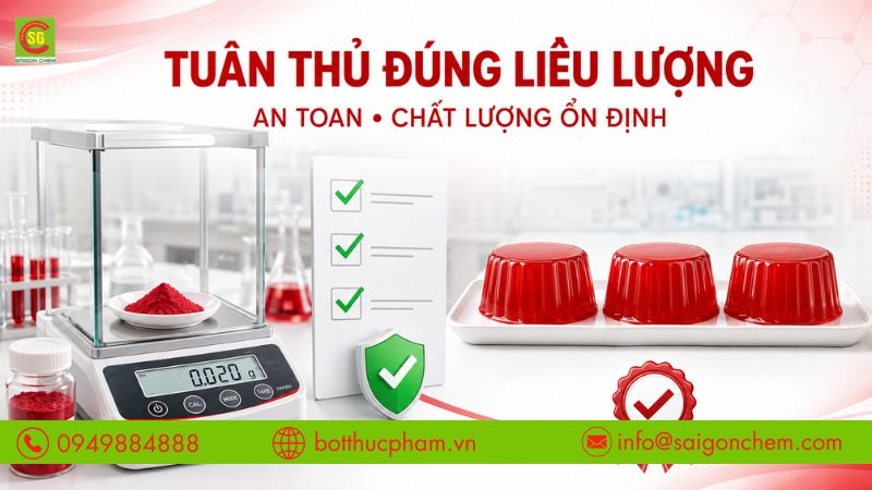 Màu Ponceau 4R Dùng Trong Tương Ớt, Nước Chấm: Liều Lượng Chuẩn