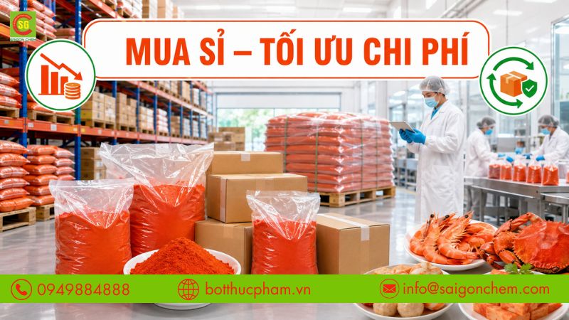 Mua số lượng lớn gi&uacute;p tối ưu chi ph&iacute; v&agrave; chủ động nguồn nguy&ecirc;n liệu. 