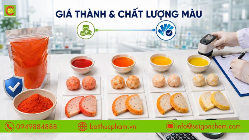 Đ&aacute;nh gi&aacute; gi&aacute; th&agrave;nh v&agrave; chất lượng giữa m&agrave;u gạch t&ocirc;m với c&aacute;c phẩm m&agrave;u kh&aacute;c. 