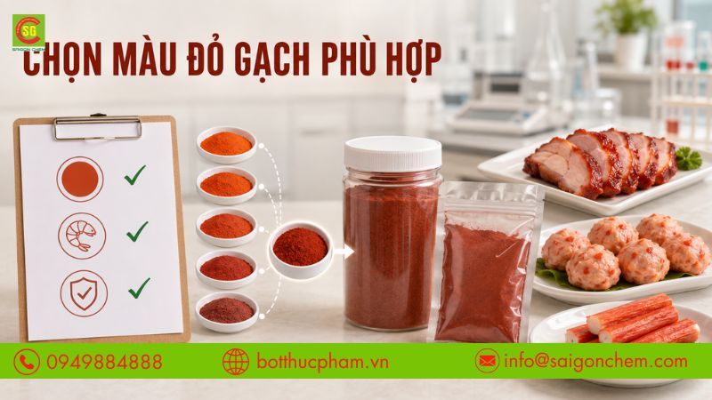 C&aacute;c bước chọn mua m&agrave;u đỏ gạch ph&ugrave; hợp với nhu cầu sử dụng. 