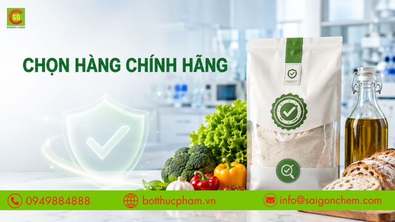 Chọn sản phẩm ch&iacute;nh h&atilde;ng gi&uacute;p đảm bảo chất lượng v&agrave; an to&agrave;n thực phẩm. 
