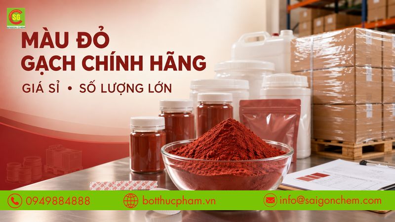 Mua Màu Đỏ Gạch Chính Hãng, Giá Sỉ, Số Lượng Lớn