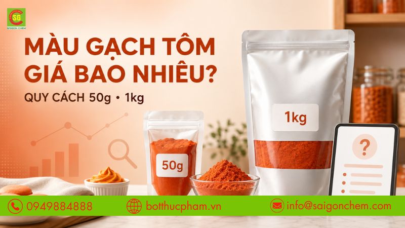Màu Gạch Tôm Giá Bao Nhiêu 1kg? Cập Nhật Mới Nhất