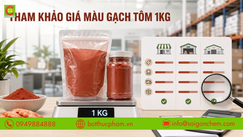 Tham khảo gi&aacute; m&agrave;u gạch t&ocirc;m 1kg theo từng nh&agrave; cung cấp.