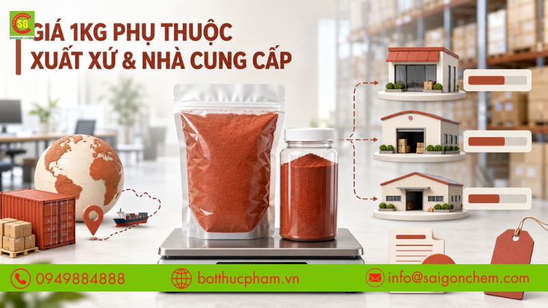 Gi&aacute; 1kg m&agrave;u gạch t&ocirc;m phụ thuộc v&agrave;o xuất xứ v&agrave; nh&agrave; cung cấp. 