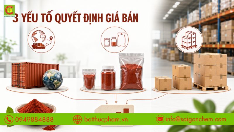 Xuất xứ, quy c&aacute;ch v&agrave; số lượng mua quyết định gi&aacute; b&aacute;n. 