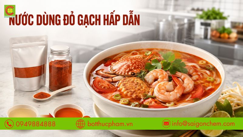 M&agrave;u gạch t&ocirc;m gi&uacute;p nước d&ugrave;ng l&ecirc;n m&agrave;u đỏ gạch hấp dẫn.
