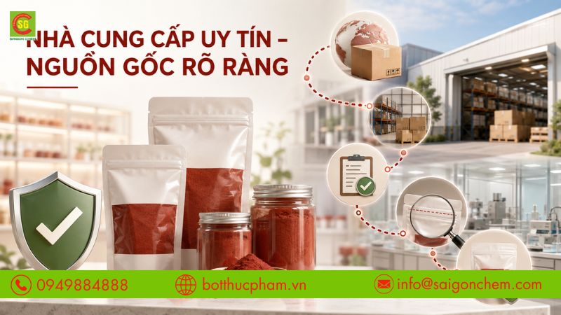 Chọn nh&agrave; cung cấp uy t&iacute;n với sản phẩm r&otilde; nguồn gốc
