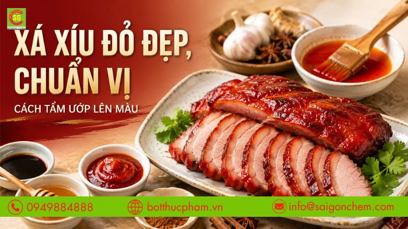 Màu Xá Xíu - Cách Tẩm Ướp Lên Màu Đỏ Đẹp, Chuẩn Vị