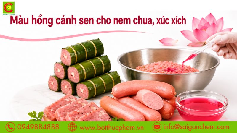 m&agrave;u hồng c&aacute;nh sen cho nem chua
