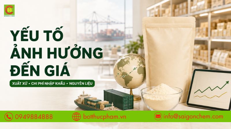 Gi&aacute; bột kem b&eacute;o thay đổi theo xuất xứ, chi ph&iacute; nhập khẩu v&agrave; biến động nguy&ecirc;n liệu