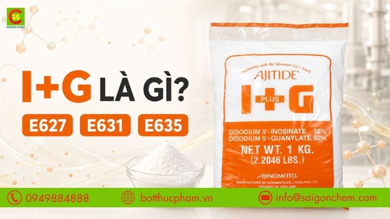 I+G Là Gì? Giải Mã Chất Điều Vị E627, E631, E635 Trong Thực Phẩm