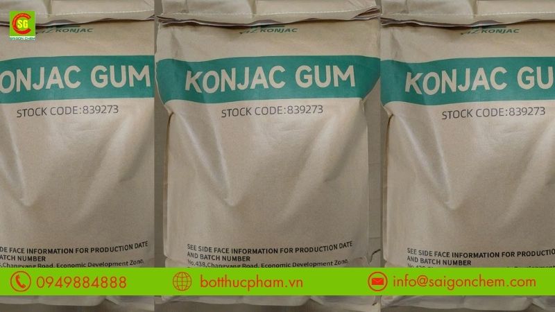 Mua Konjac Gum Trung Quốc chất lượng tại Bột Thực Phẩm