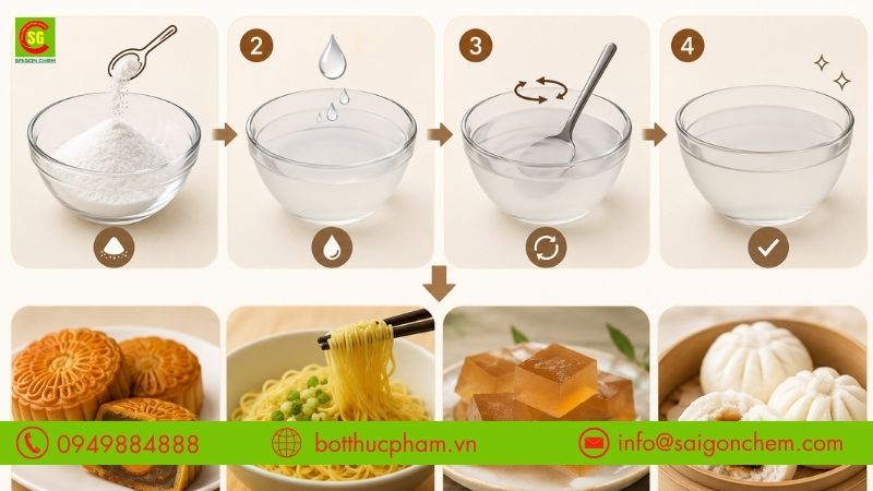 C&aacute;ch pha nước tro t&agrave;u từ Kali Carbonate (K2CO3)