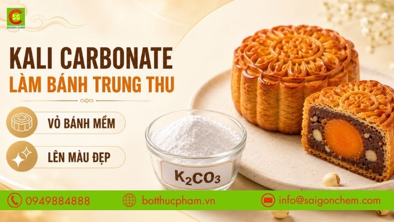 Kali Carbonate Làm Bánh Trung Thu: Bí Quyết Vỏ Bánh Mềm, Lên Màu Đẹp