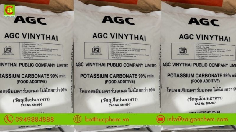 Kali Carbonate K2CO3 Th&aacute;i Lan
