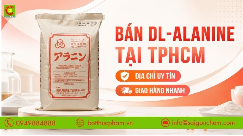 Bán DL-Alanine Tại TPHCM – Địa Chỉ Uy Tín, Giao Hàng Nhanh