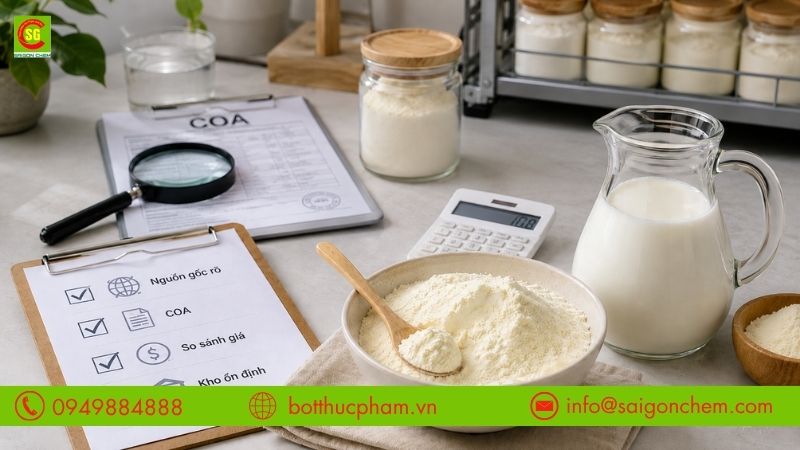 Lưu ý khi mua bột sữa béo nguyên kem