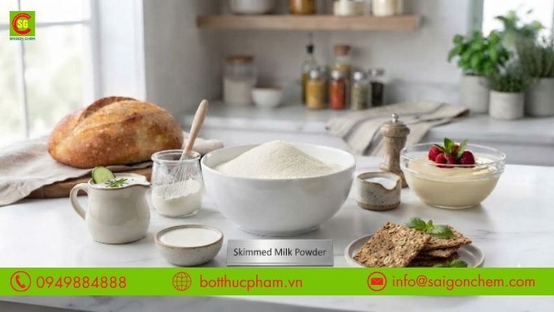 Lợi &iacute;ch của bột sữa gầy đối với sức khỏe