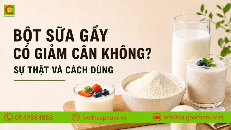 Bột Sữa Gầy Có Giảm Cân Không? Sự Thật Và Cách Dùng Đúng
