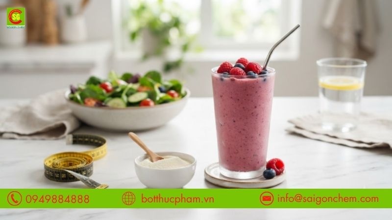 C&aacute;ch sử dụng bột sữa gầy hỗ trợ giảm c&acirc;n