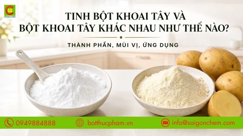 Tinh Bột Khoai Tây Và Bột Khoai Tây Khác Nhau Như Thế Nào?