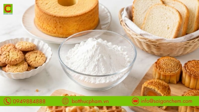 C&ocirc;ng dụng của tinh bột khoai t&acirc;y trong l&agrave;m b&aacute;nh