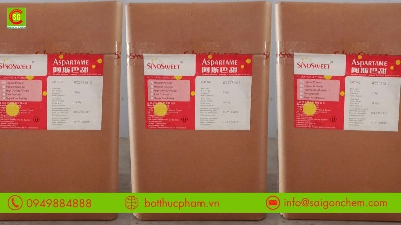Lưu &yacute; khi sử dụng đường Aspartame trong sản xuất