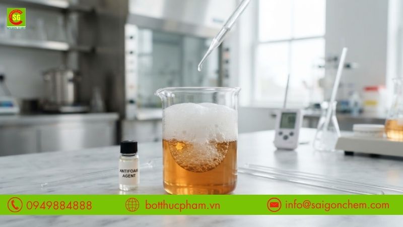 Chất ph&aacute; bọt Antifoam l&agrave; g&igrave;?