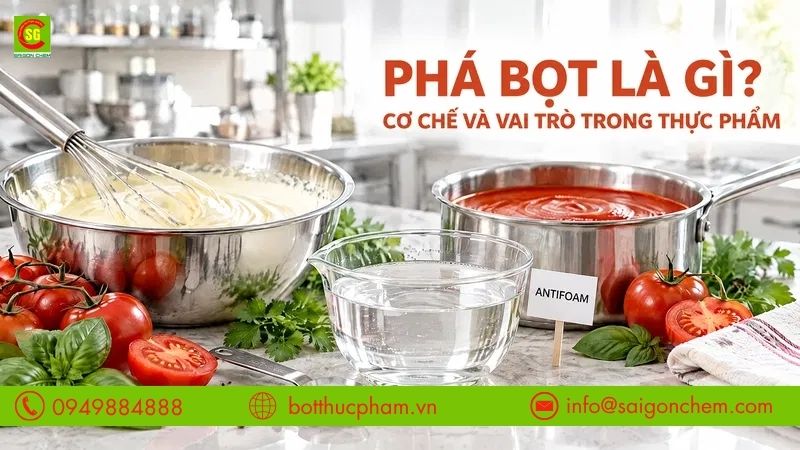 Phá Bọt Là Gì? Cơ Chế, Vai Trò Trong Sản Xuất Thực Phẩm