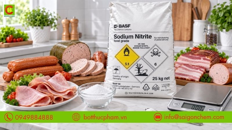 Ứng dụng Sodium Nitrite trong x&uacute;c x&iacute;ch, thịt nguội v&agrave; thực phẩm chế biến