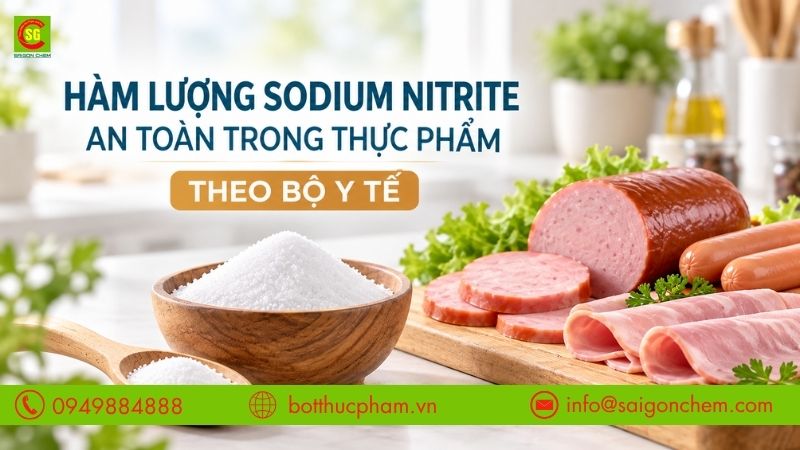 Hàm Lượng Sodium Nitrite An Toàn Trong Thực Phẩm Theo Bộ Y Tế