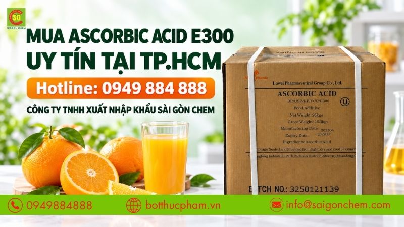 Ascorbic Acid E300 Food Additive cung cấp tại TP.HCM.