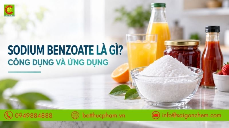 Sodium Benzoate Là Gì? Công Dụng Và Ứng Dụng Trong Thực Phẩm