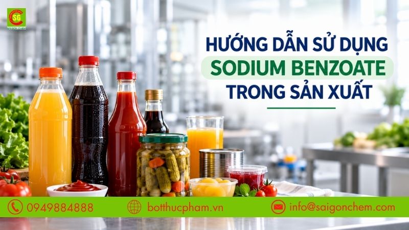 Hướng Dẫn Sử Dụng Sodium Benzoate Đúng Cách Trong Sản Xuất Thực Phẩm