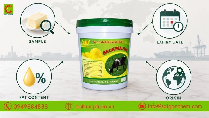 Lưu &yacute; kiểm tra mẫu thử, hạn sử dụng, h&agrave;m lượng chất b&eacute;o v&agrave; xuất xứ trước khi nhập h&agrave;ng
