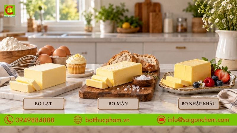 Bơ lạt, bơ mặn v&agrave; bơ sữa nhập khẩu với đặc điểm v&agrave; mục đ&iacute;ch sử dụng kh&aacute;c nhau